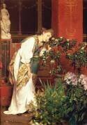 Dans le péristyle (Lawrence Alma-Tadema) - Muzeo.com