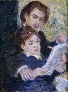 Dans le studio : Georges Rivière et Marguerite Legrand (Auguste Renoir) - Muzeo.com