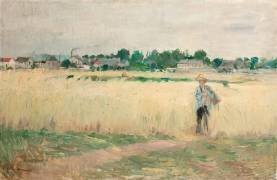 Dans les blés à Gennevilliers (Berthe Morisot) - Muzeo.com