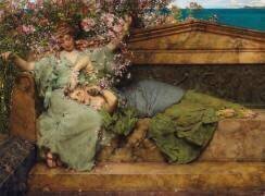 Dans un Jardin de roses (Lawrence Alma-Tadema) - Muzeo.com