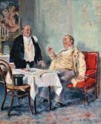 Dans un restaurant (Vladimir Egorovic Makovsky) - Muzeo.com