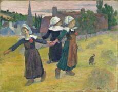 Danse Bretonne des filles à Pont-Aven (Paul Gauguin) - Muzeo.com