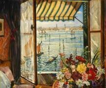 Depuis une fenêtre vénitienne (Christopher Nevinson) - Muzeo.com