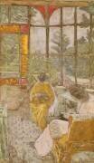 Deux femmes brodant sur une véranda (Edouard Vuillard) - Muzeo.com