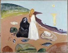 Deux femmes sur la plage (Edvard Munch) - Muzeo.com
