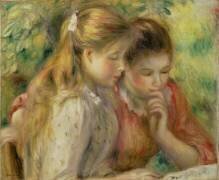 Deux filles qui lisent (Auguste Renoir) - Muzeo.com
