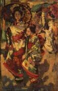 Deux geishas (Edward Atkinson Hornel) - Muzeo.com