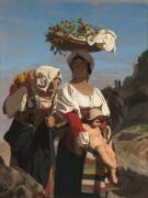 Deux paysannes italiennes et un enfant (Jean-Léon Gérôme) - Muzeo.com