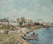 Du sable sur le quai (Alfred Sisley) - Muzeo.com