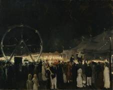 À l'extérieur de la grande tente (George Wesley Bellows) - Muzeo.com