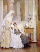 À l'hôpital Notre-Dame du Perpetuel Bon Secours (Henri Jules Jean Geoffroy) - Muzeo.com