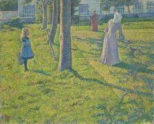 À Thuin ou La Partie de tennis (Theo van Rysselberghe) - Muzeo.com