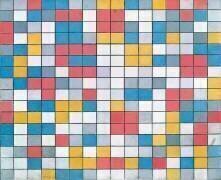 Échiquier aux Couleurs Claires (Piet Mondrian) - Muzeo.com