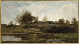 Ecluse dans la vallée d'Optevoz, Isère (Charles-François Daubigny) - Muzeo.com