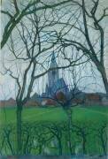 Eglise de village (Piet Mondrian) - Muzeo.com
