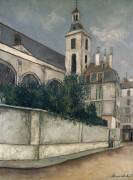 Eglise des Blancs-Manteaux, Paris (Maurice Utrillo) - Muzeo.com