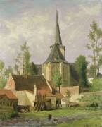 Eglise vue de derrière (Piet Mondrian) - Muzeo.com