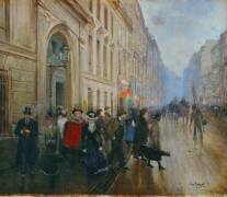 Élèves quittant le Conservatoire (Jean Béraud) - Muzeo.com