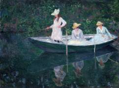En norvégienne, ou la Barque à Giverny (Claude Monet) - Muzeo.com