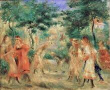 Enfants dans le jardin de Montmartre (Auguste Renoir) - Muzeo.com