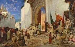 Entrée du Charif d'Ouezzane dans la mosquée (Georges Clairin) - Muzeo.com