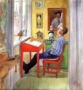 Esbjorn fait ses devoirs (Carl Larsson) - Muzeo.com