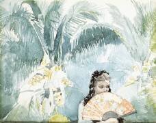 Espagnole cachée par un évantail (Winslow Homer) - Muzeo.com