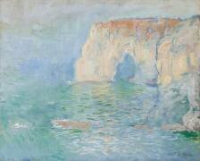Etretat, la Manneporte, reflets sur l'eau (Claude Monet) - Muzeo.com