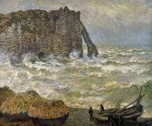 Etretat, mer agitée (Claude Monet) - Muzeo.com