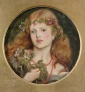 Etude d'une Tête de Fille (Simeon Solomon) - Muzeo.com