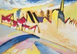 Étude en hiver n° 2 (Wassily Kandinsky) - Muzeo.com