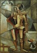 Étude modèle d'un nu cubiste (Lioubov Popova) - Muzeo.com
