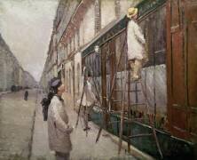 Étude pour Les peintres (Gustave Caillebotte) - Muzeo.com
