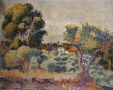 Eucalyptus et oliveraie (Henri-Edmond Cross) - Muzeo.com