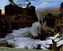 Excavation de la gare de Pennsylvanie (George Wesley Bellows) - Muzeo.com