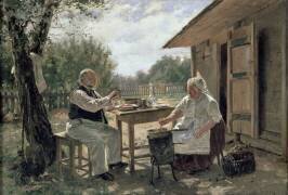 Faire de la confiture (Vladimir Egorovic Makovsky) - Muzeo.com