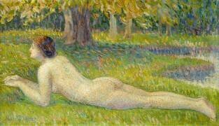 Femme allongée (Hippolyte Petitjean) - Muzeo.com