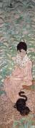 Femme assise avec un chat (Pierre Bonnard) - Muzeo.com