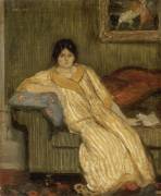 Femme assise dans un canapé (Théophile Alexandre Steinlen) - Muzeo.com