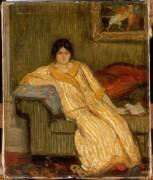 Femme assise dans un canapé (Théophile Alexandre Steinlen) - Muzeo.com