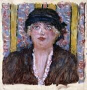 Femme au chapeau (Pierre Bonnard) - Muzeo.com