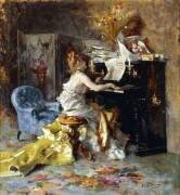 Femme au piano (Giovanni Boldini) - Muzeo.com