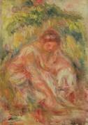 Femme au repos dans un paysage (Auguste Renoir) - Muzeo.com