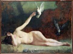 Femme aux pigeons (Philippe Zacharie) - Muzeo.com