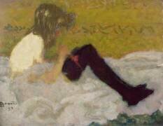 Femme avec des bas noirs (Pierre Bonnard) - Muzeo.com