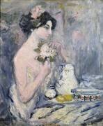 Femme avec un bouquet (Pierre Laprade) - Muzeo.com