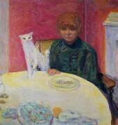 Femme avec un chat (Pierre Bonnard) - Muzeo.com