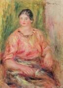 Femme avec un chemisier rose (Auguste Renoir) - Muzeo.com