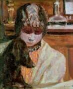 Femme avec un chien (Pierre Bonnard) - Muzeo.com