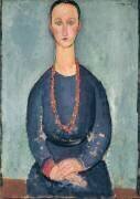 Femme avec un collier rouge (Amedeo Modigliani) - Muzeo.com